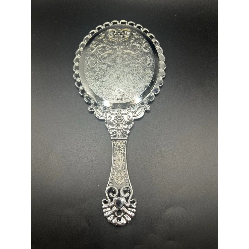 Vintage Hand Mirrors with Handle, Vanity Handheld Makeup Mirror Elegant Handle M